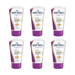 Depilatorio Depiroll Creme Buço 50G Oleo De Argan- Kit C/6Un