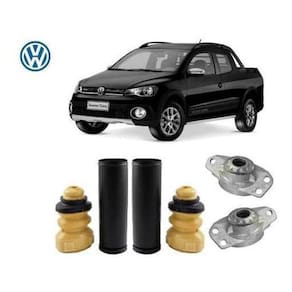 Kit Coxim Batente Traseiro Volkswagen Saveiro Cross 2009 2010 2011 2012
