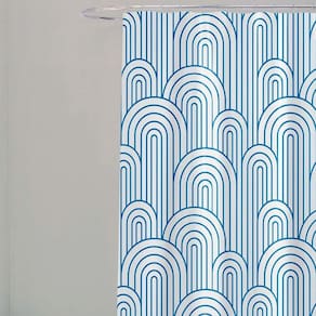 Cortina Box Banheiro Tecido Poliéster 198X180 Estampada Uzoo