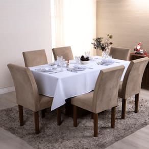 Toalha de Mesa 4 Lugares 1,45 x 1,40m Tecido Oxford Liso 1 Peça Natal