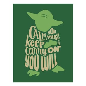 Placa Decorativa - Calm You Must Keep And Carry On 36X46