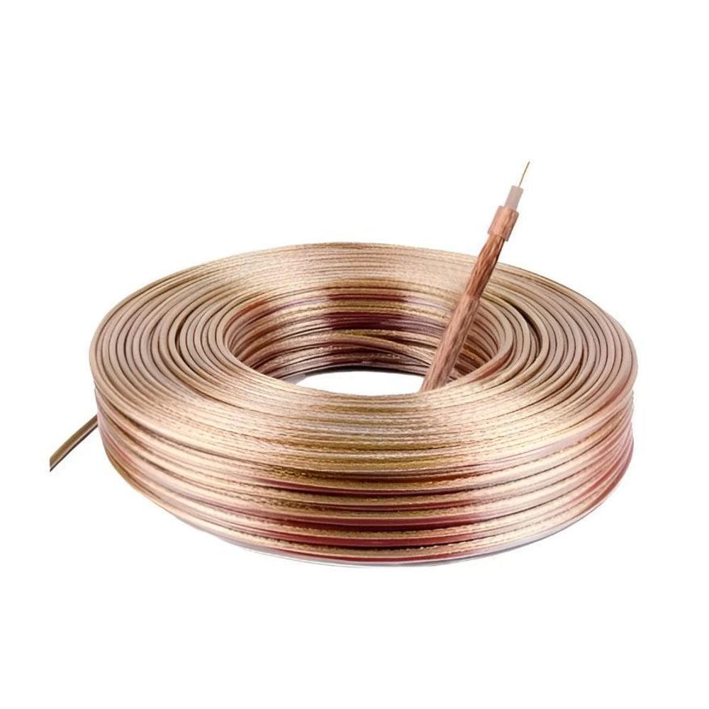 Cabo Coaxial Cristal 90% Malha Para Elevador Rolo 100Mts 07