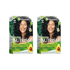 Coloraçao Nutrisse 210 Preto Azulado / Jabuticaba-Kit 2Un