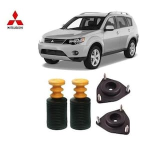Par Kit Coxim Batente Coifa Dianteiro Mitsubishi Outlander 2007 2008 2009 2010