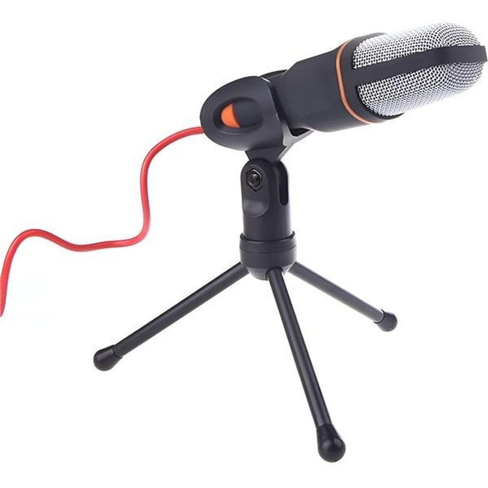 Microfone Sf-666 Com Tripé Condensador Fio De 2M Podcast