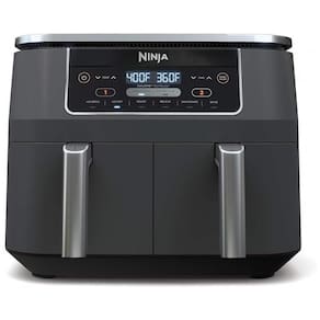 Fritadeira Elétrica 6 em 1 Capacidade 7.5L  com Cesta Dupla, 1690W, 110V, Ninja DZ201 Foodi, Cinza Escuro