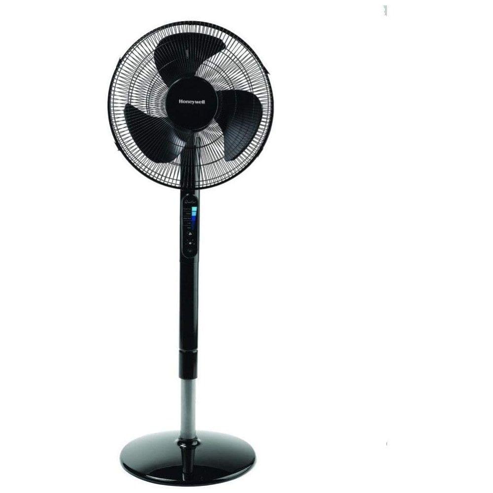 Ventilador Pedestal com Controle Remoto, Oscilação e 5 Velocidades, 110V 60W, Honeywell HSF600B Advanced QuietSet, Preto