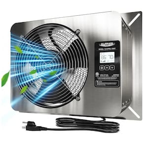 Ventilador de Parede com Classificação IP55 e Controlador de Temperatura, 115V 68W, ALORAIR, Prata
