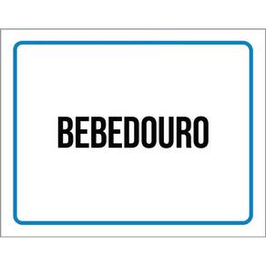 Placa Ambiente Sinalização Setor Bebedouro 36X46