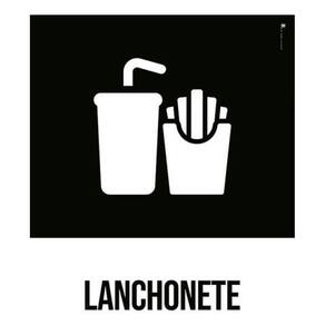 Kit 3 Placas Sinalização - Lanchonete Desenho