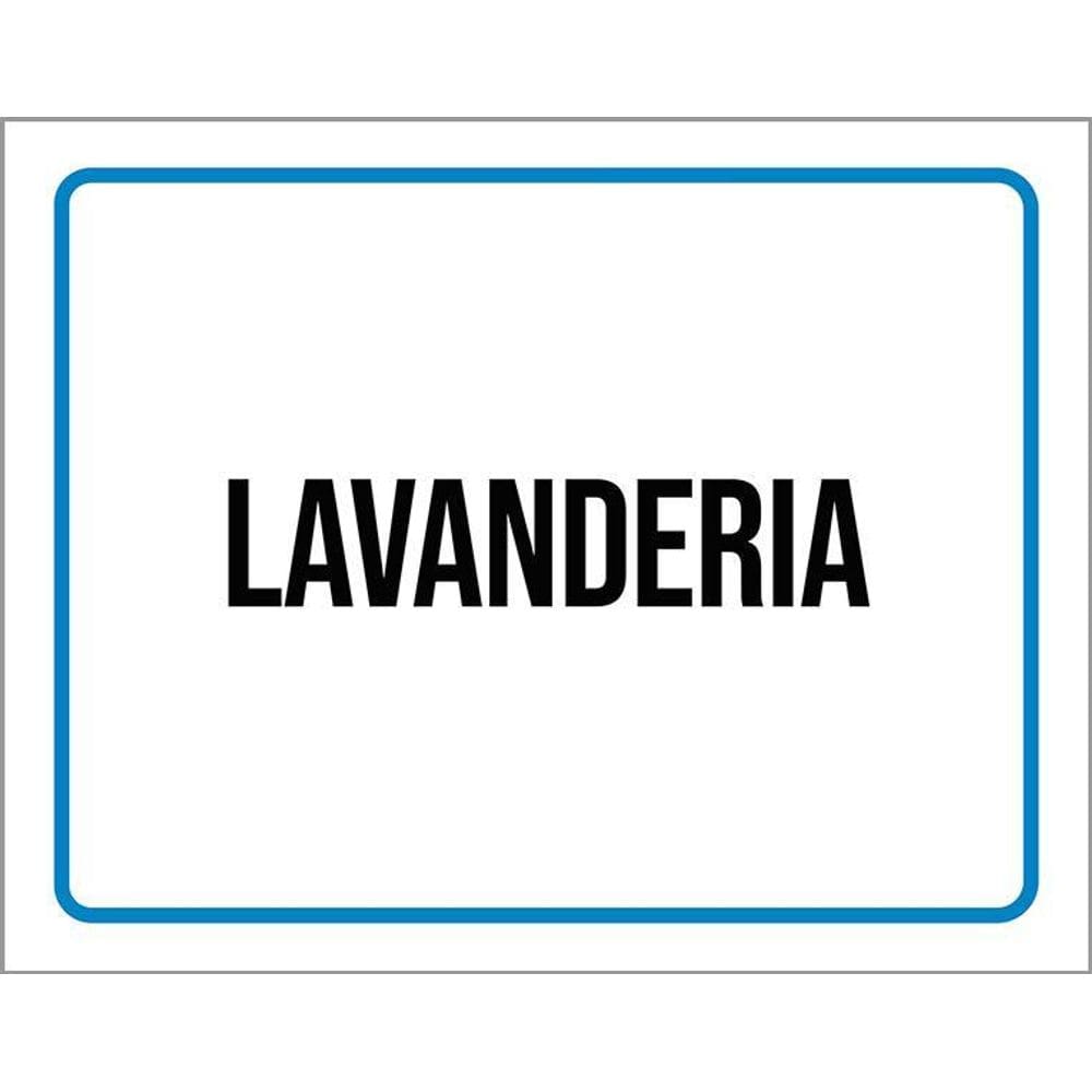 Kit 3 Placas Ambiente Sinalização Setor Lavanderia