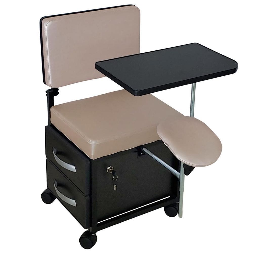 Cirandinha Manicure Pedicure Evolux Rosê Com Gaveta Preta