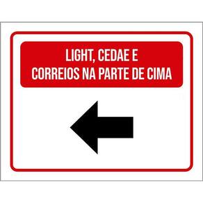Placa Light Cedae  Parte De Cima Seta 36X46