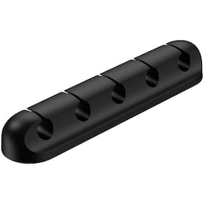 Organizador De Fio/Cabo, Fortrek, 5 Clips, Preto - Fk-2320