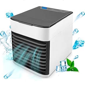 Ar Condicionado Portátil Usb Mini Ventilador E Luz Led