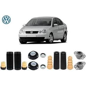 4 Kit Coxim Batente Dianteiro Traseiro Polo Sedan 2002 2003 2004 2005