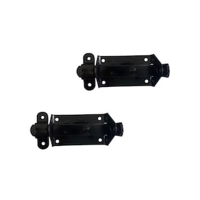 Kit 2 Trinco Fecho Chato Portão Porta Cadeado 11X5Cm Preto
