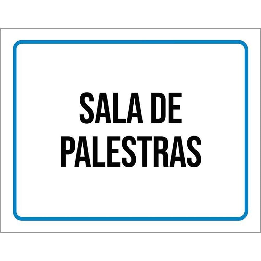 Kit 3 Placas Ambiente Sinalização Setor Sala De Palestras
