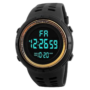 Relógio A Prova D`Agua Digital Esportivo Militar Dourada