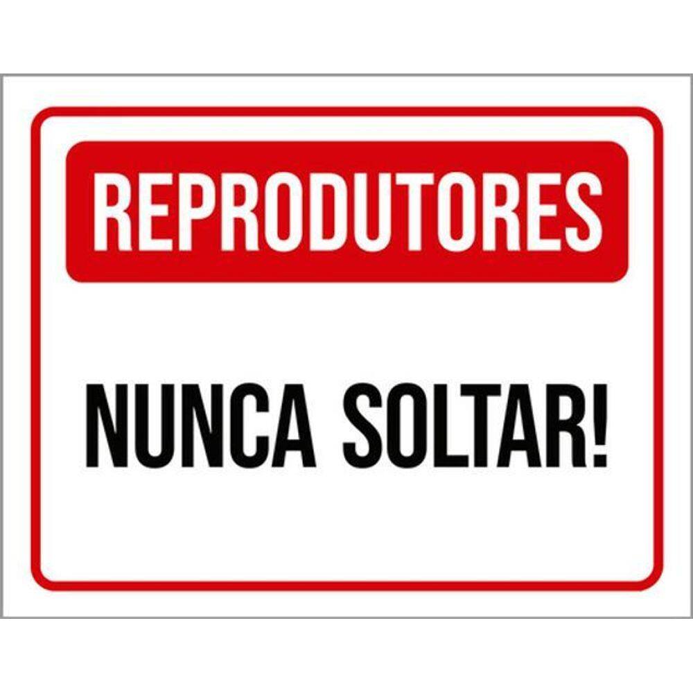 Kit 3 Placas Reprodutores Nunca Soltar