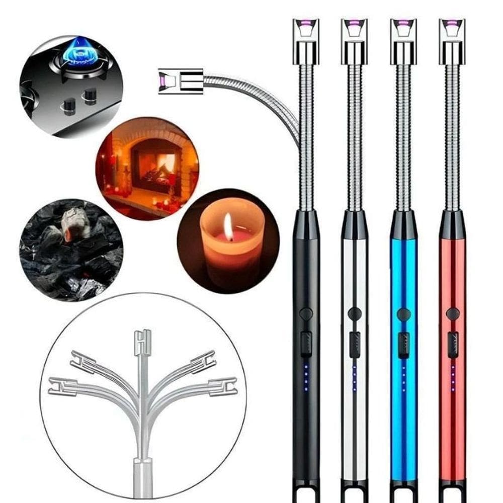 Isqueiro Acendedor Elétrico Recarregável Fogão Plasma Usb