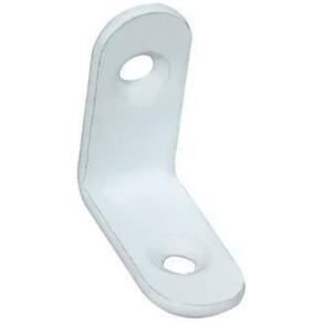 Kit 10 Cantoneira De Metal 4 Furos 4 Cm X 4 Cm Branca Bals