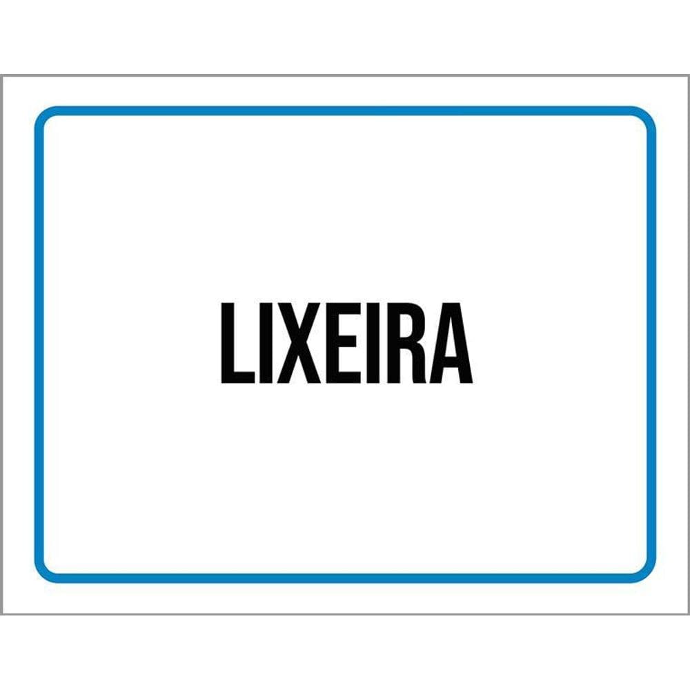Placa Ambiente Sinalização Setor Lixeira 36X46