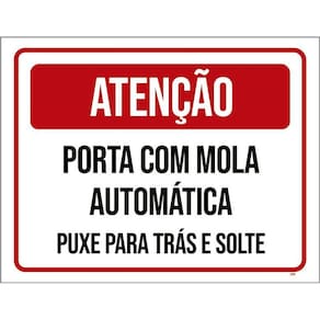 Kit 3 Placa - Porta Mola Automática Puxe Solte 36X46