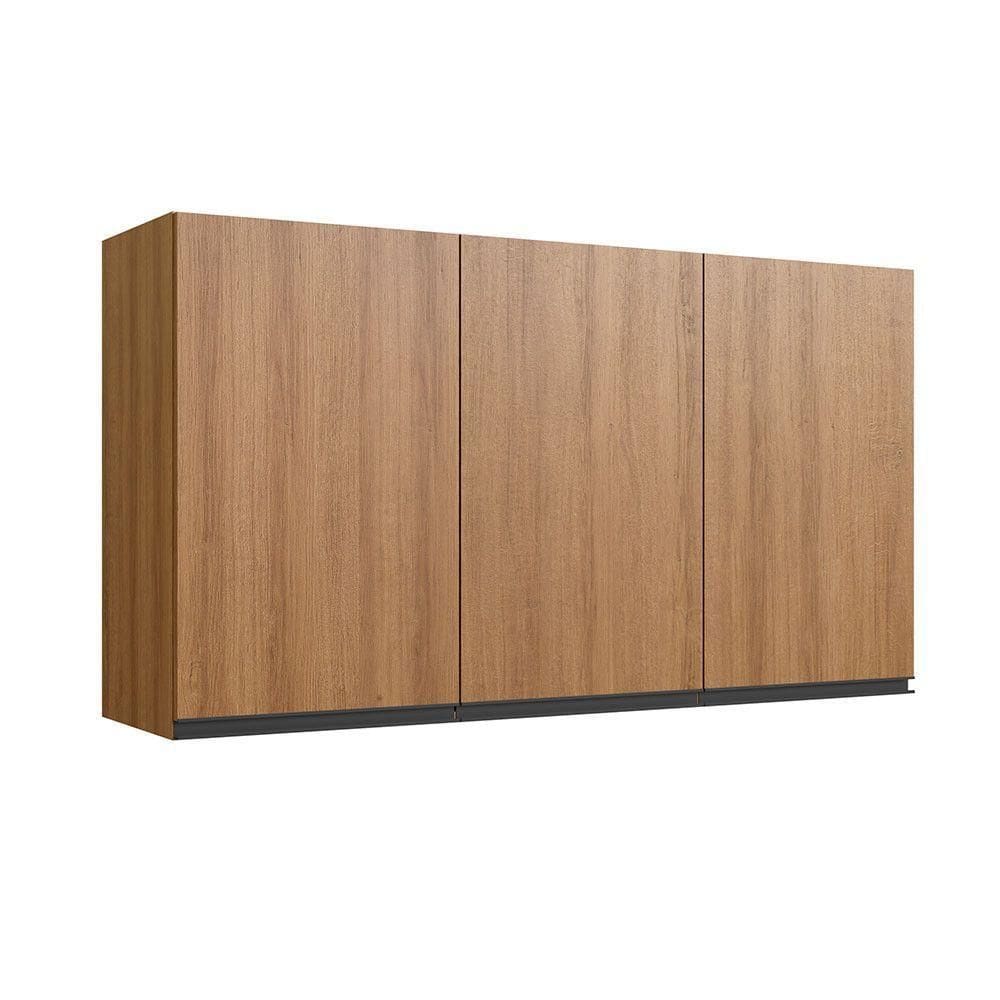 Armário Aéreo Cozinha 120 Cm 3 Portas 2 Prateleiras Quiditá Montana