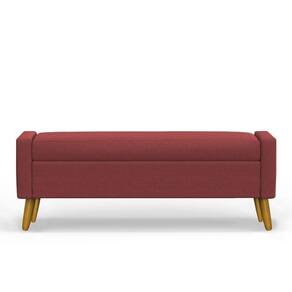 Recamier Bau Londres 1,40m Suede Bordo - Clique Decor