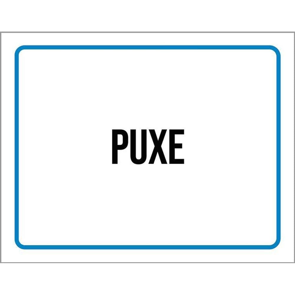 Kit 3 Placas Ambiente Sinalização Setor Puxe
