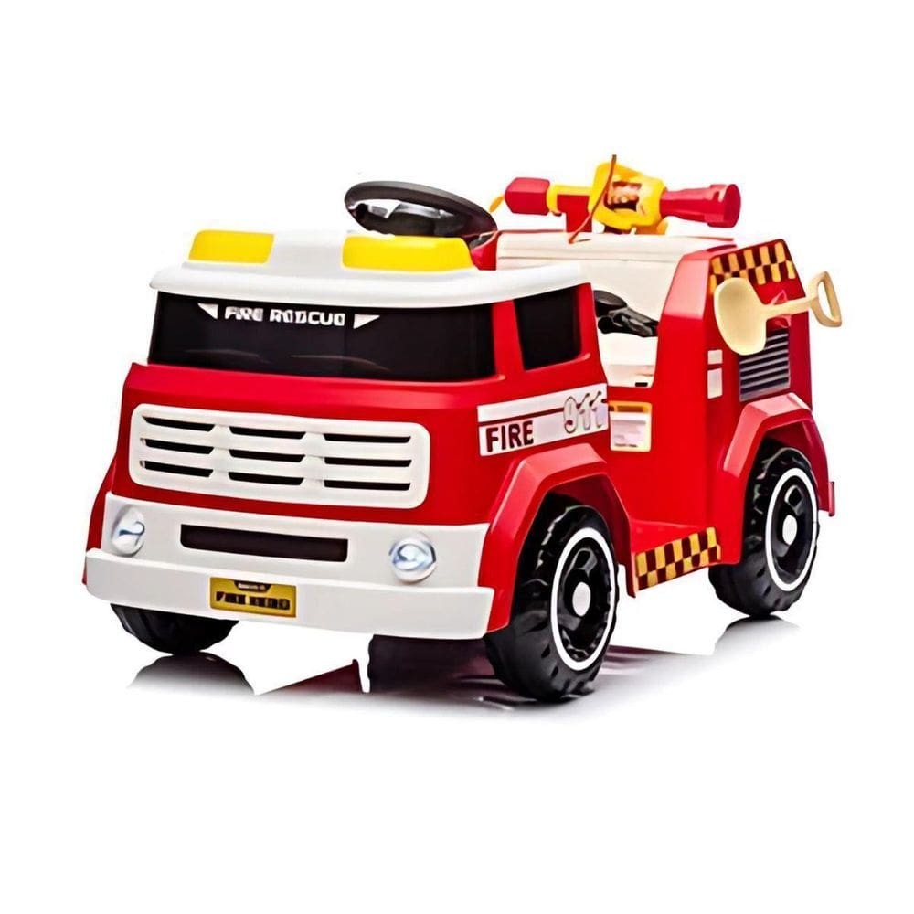 Caminhão De Bombeiro Vermelho Elétrico 12V C/R Zippy Toys