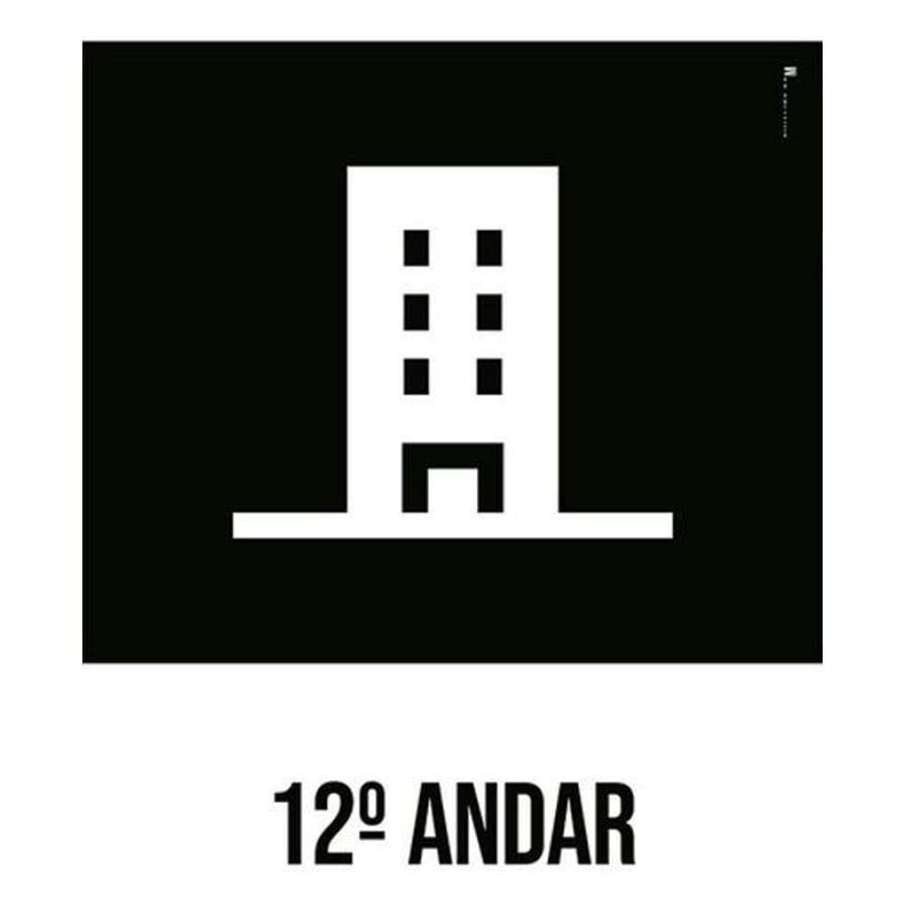 Kit 3 Placas Desenho - 12 Andar