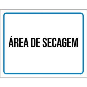 Placa Ambiente - Área De Secagem 36X46