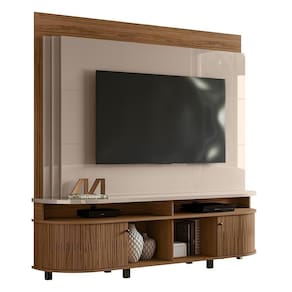 Estante Home Theater Daytona Fendi Naturale Para Tv Até 65 - Madetec Fendi Naturale