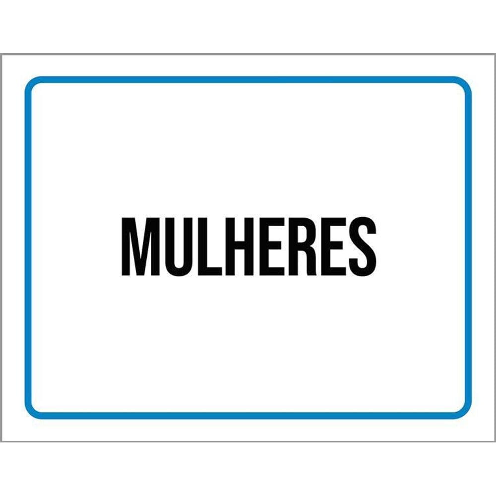 Kit 3 Placas Ambiente Sinalização Setor Mulheres