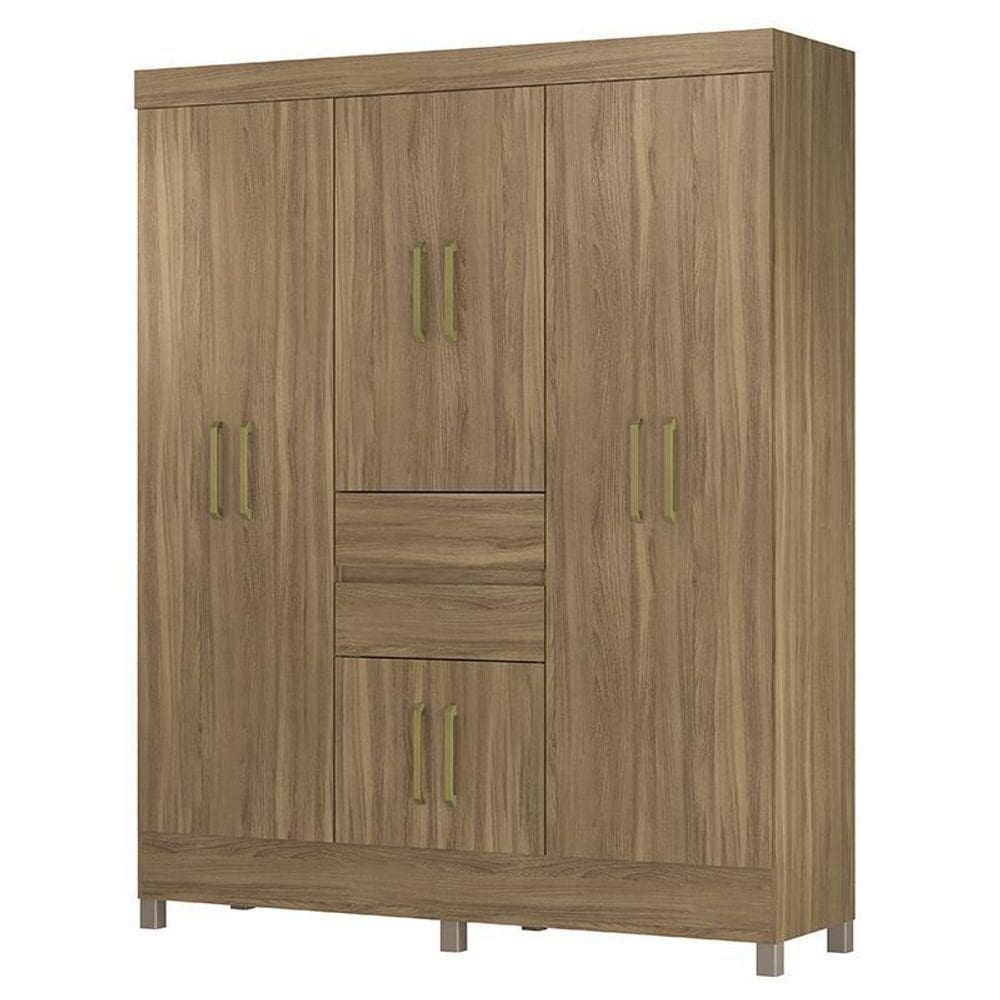 Guarda Roupa Casal Munique 8 Portas E 2 Gavetas Amêndola - Demóbile Amêndola