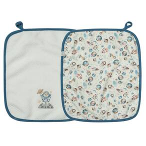 Kit Com 2 Babinhas Hug Astronauta Azul Nimbus