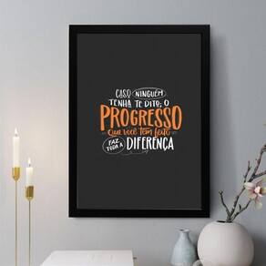 Quadro Decorativo Caso Ninguém Tenha Dito 33X24Cm - Vidro