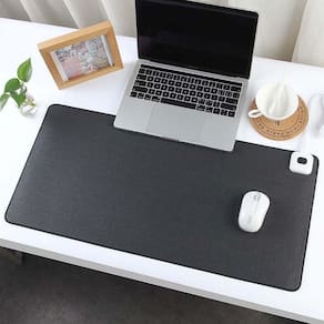 Desckpad Couro Office Escritório Mesa Grande 60X30 + Porta