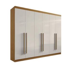 Guarda Roupa 6 Portas 6 Gavetas Da Vinci Plus Cinamomo Off White