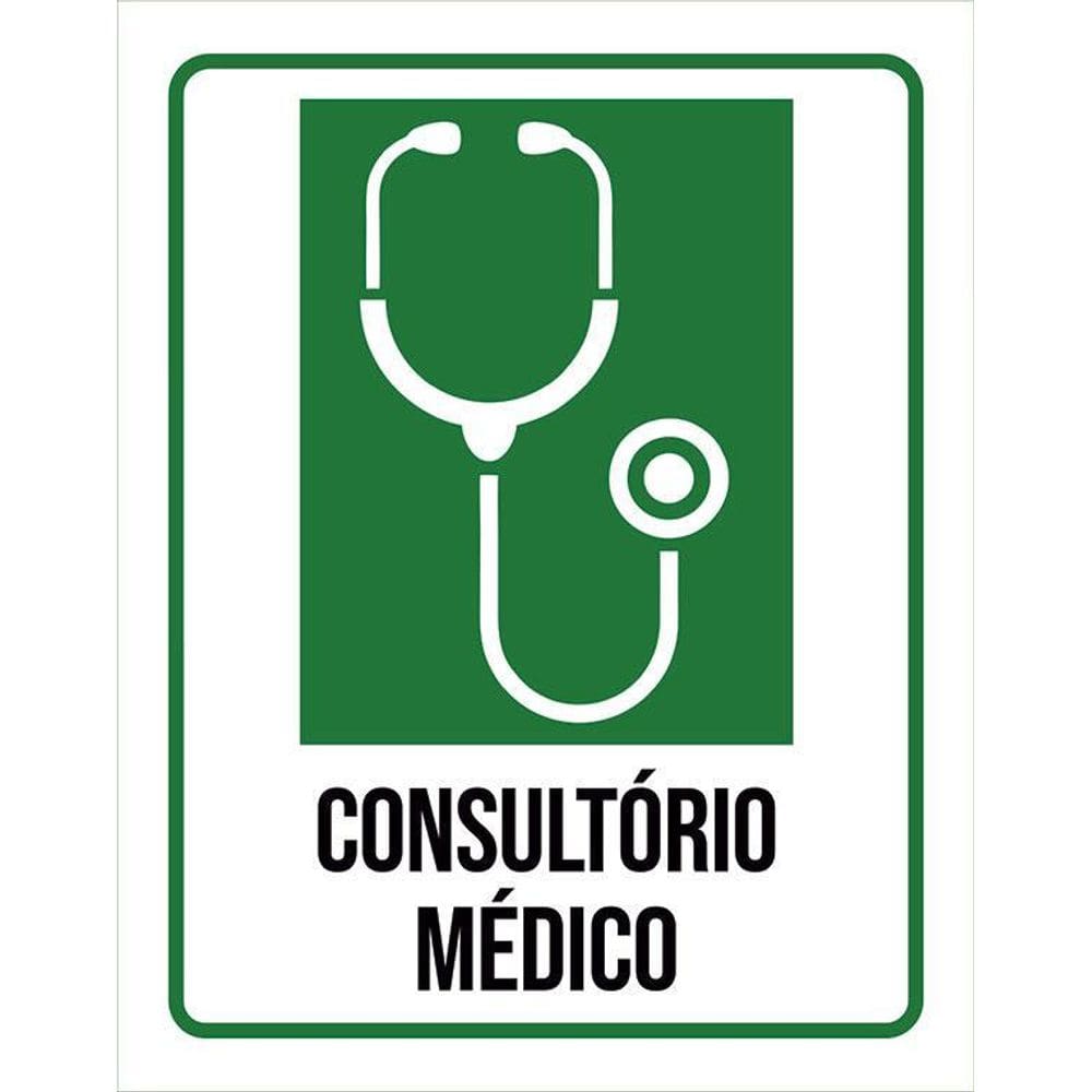Kit 3 Placas Sinalização Hospitalar Consultório Médico