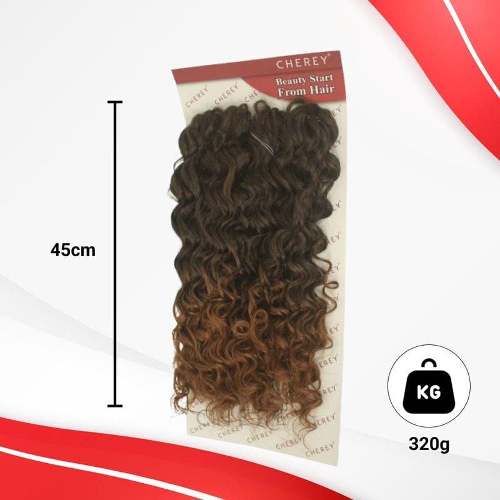 Cabelo Organico Crochet Zlp 320Gr 45Cm