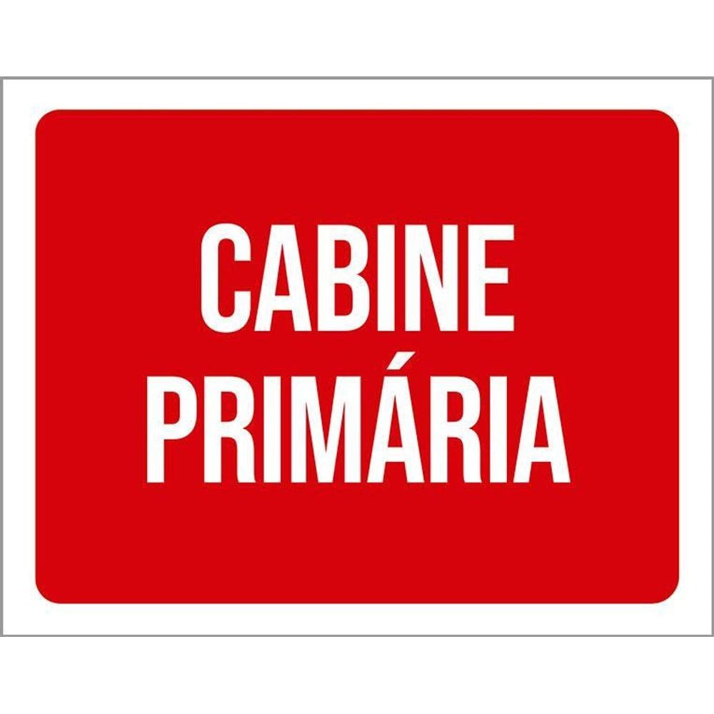 Kit 3 Placas Sinalização Cabine Primária