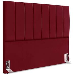 Cabeceira Queen 160cm Allia Suede Vinho Rm Vinho