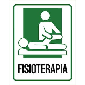 Kit 3 Placas Sinalização Hospitalar Fisioterapia