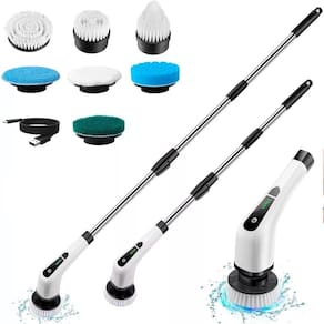 Esfregão Elétrico S/Fio Recarregável 360 Limpeza Doméstica