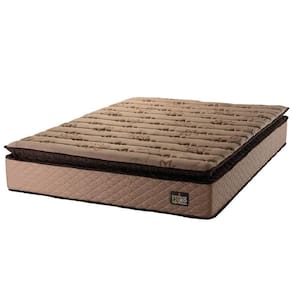 Colchão Casal Queen Espuma D33 Pillow Top Van Gogh 158x198x29cm Marrom Hellen - Suporta Até 120 Kg Por Pessoa Marrom