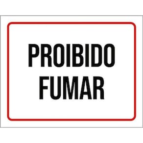 Kit 3 Placas De Aviso - Proibido Fumar