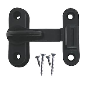 Tranqueta Trinco Fecho Pvc Para Porta Sanfonada Janela Preto